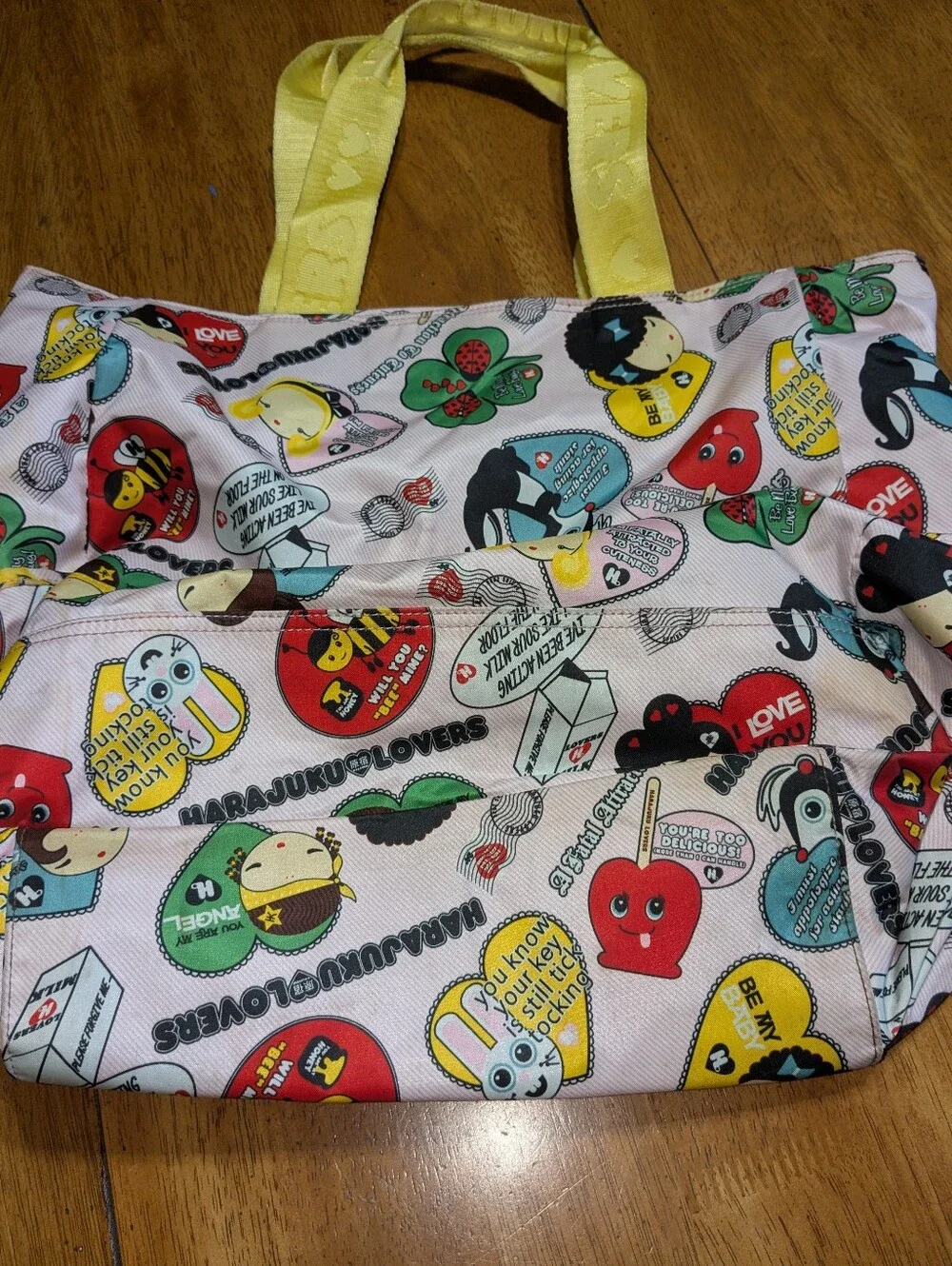 RARE VINTAGE Y2K HARAJUKU LOVERS TOTE BAG